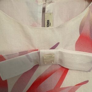 Fendi Kids Dress in Pink and Red